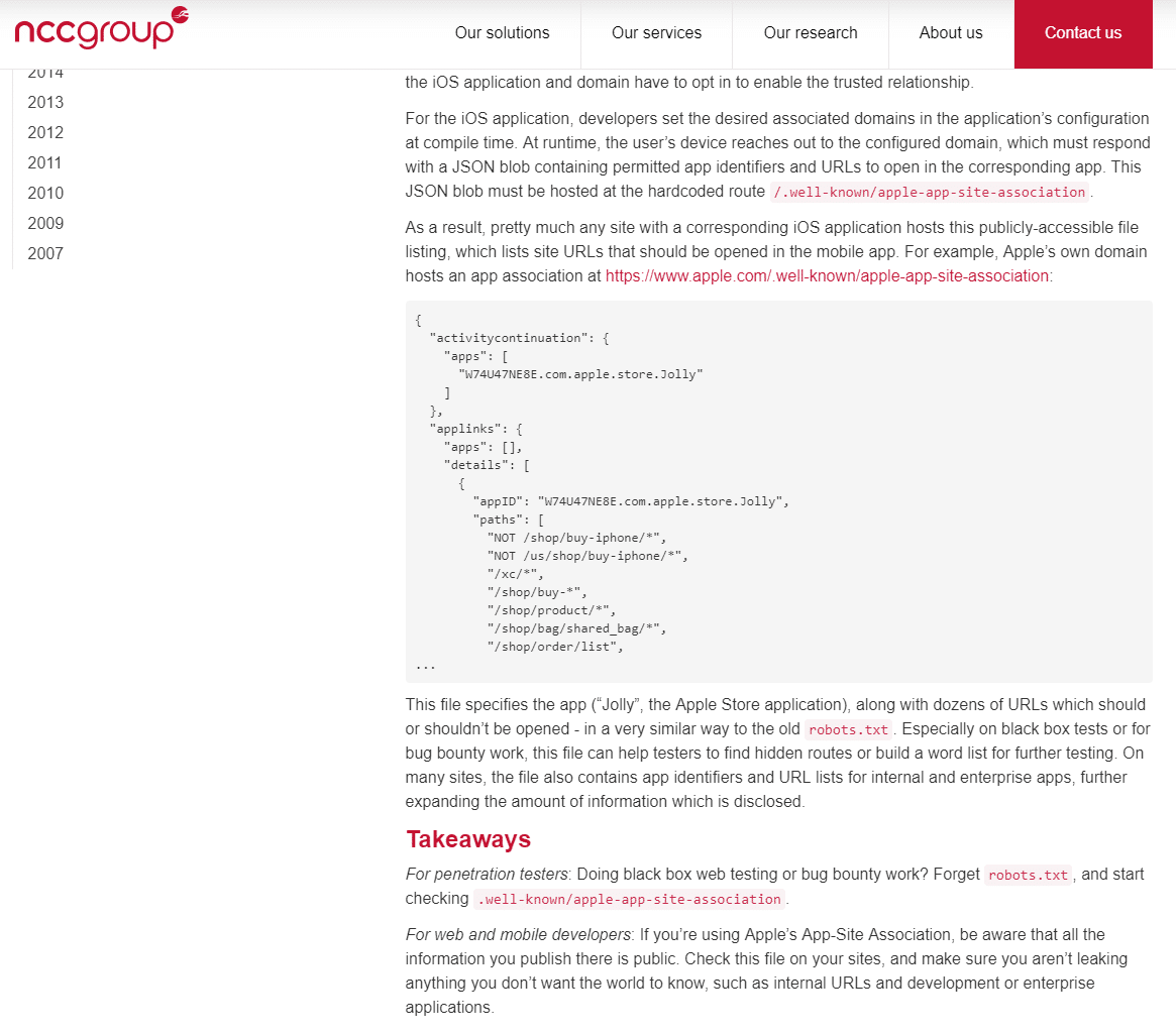 Co to jest apple-app-site-association